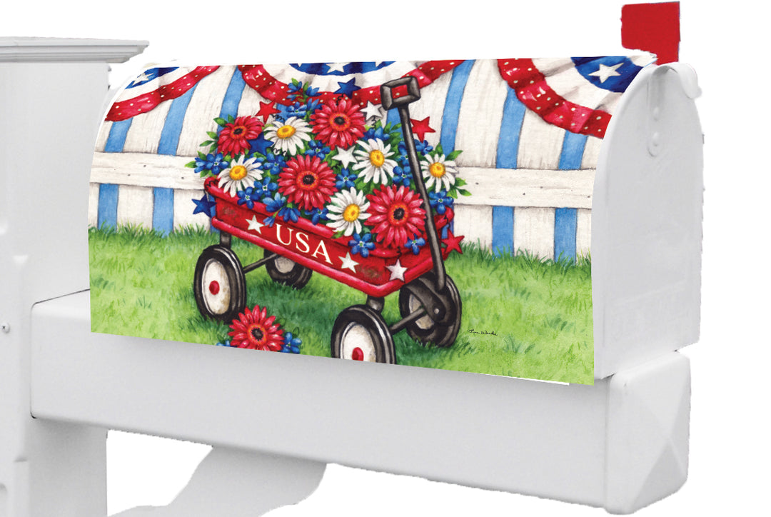 MAILBOX MAKEOVER-PATRIOTIC WAGON