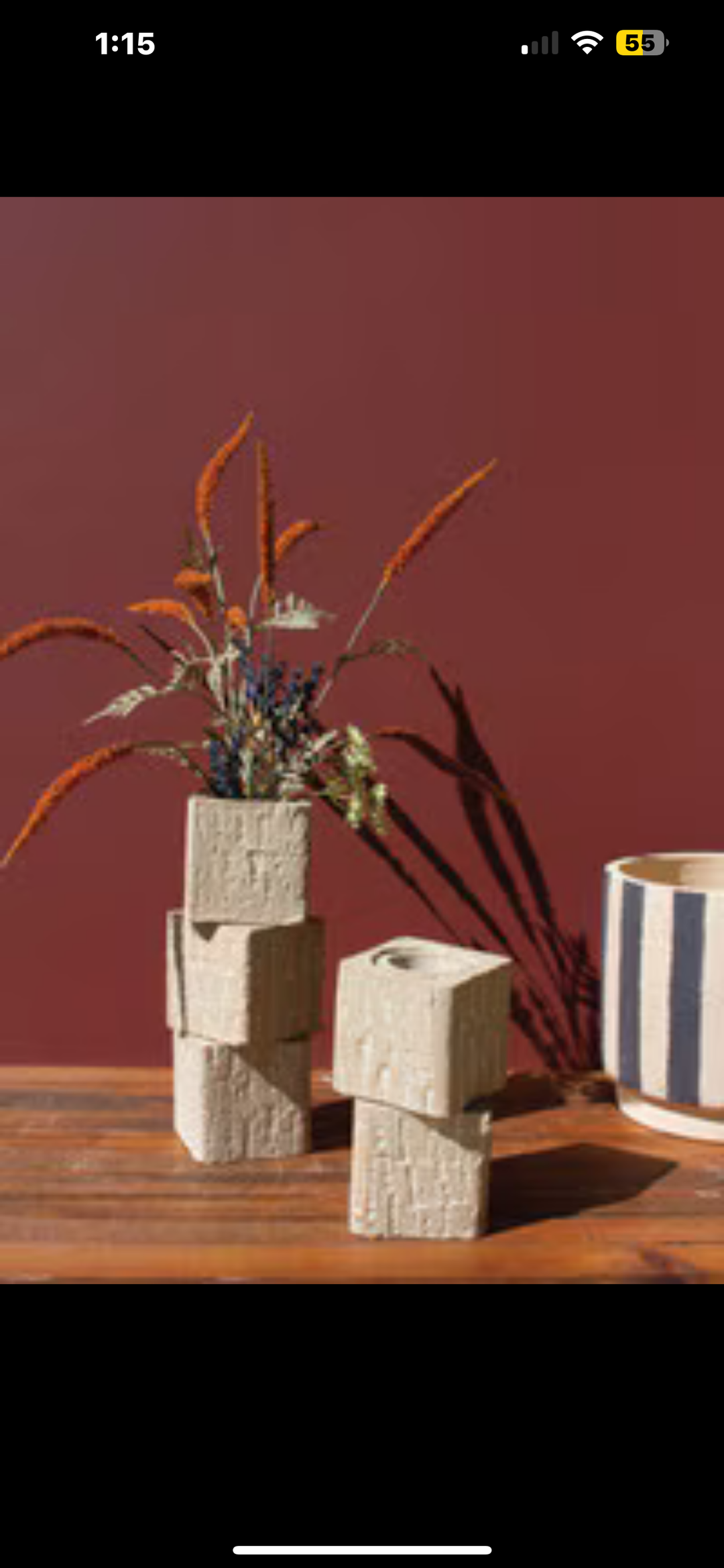 3 stack Concrete vase (Large)