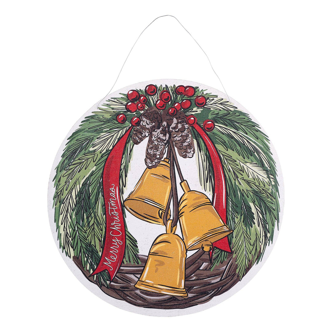 Give Thanks Pumpkin/Merry Christmas Bell Burlee - Fall Decor