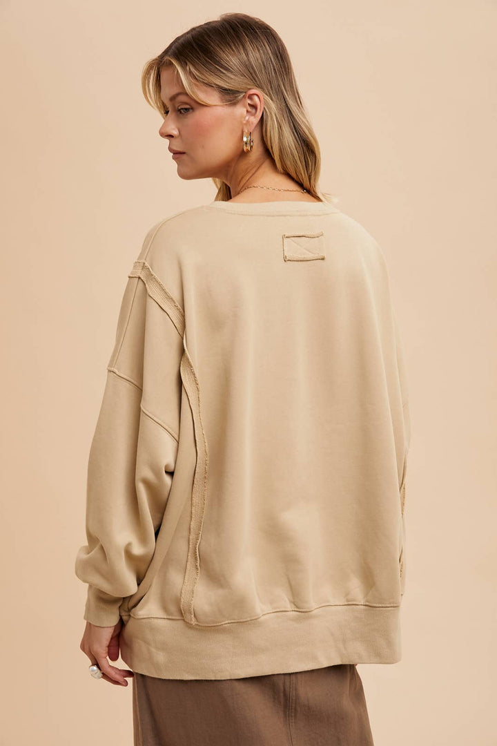 WASHED OVERSIZED PULLOVER