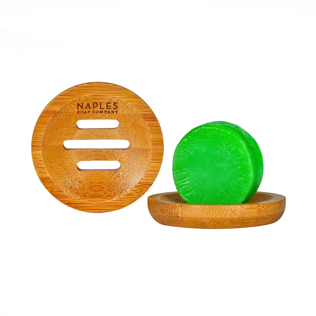 Round Bamboo Soap Dish