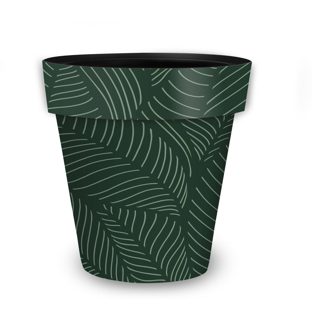 Tropical Leaves Medium Planter