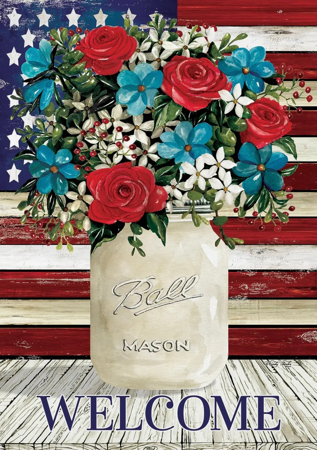 Large Flag Florals