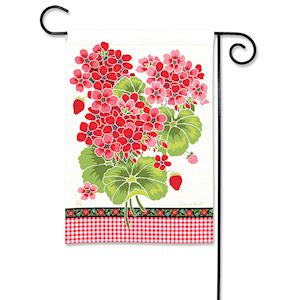 Gingham Geranium Flag