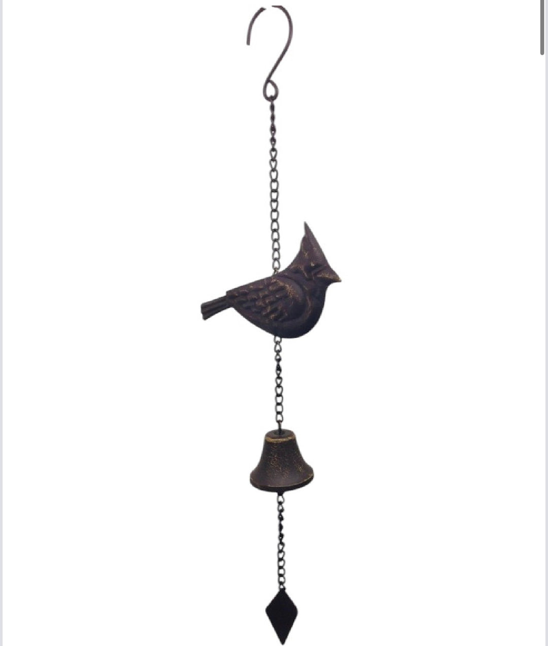 Bronze bird chime 20”x 5.5”