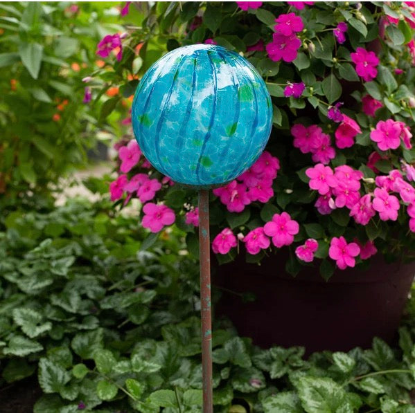 6” Lollipop Globe Stk- BL