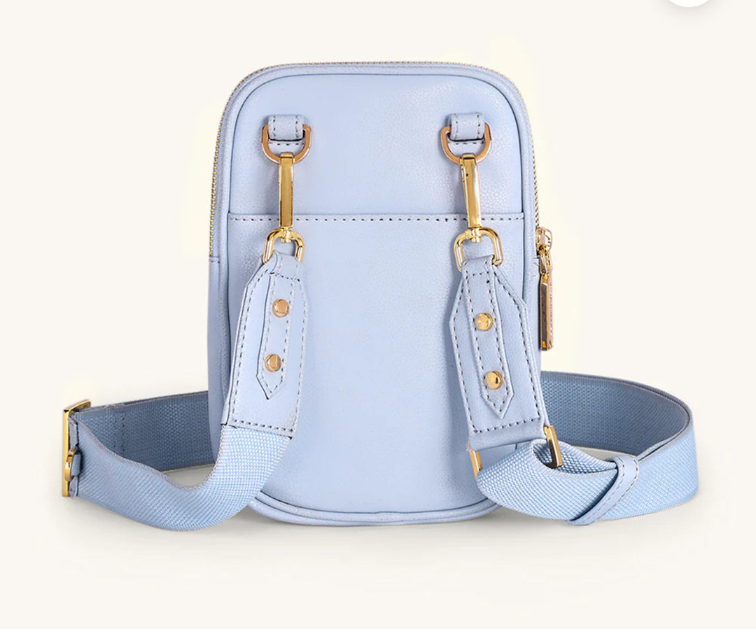 Mira & Moss Iris Mini-Crossbody Bag - Ice Blue