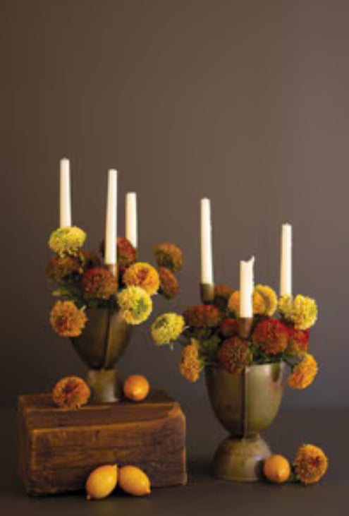 Taper Candelabras With Planter