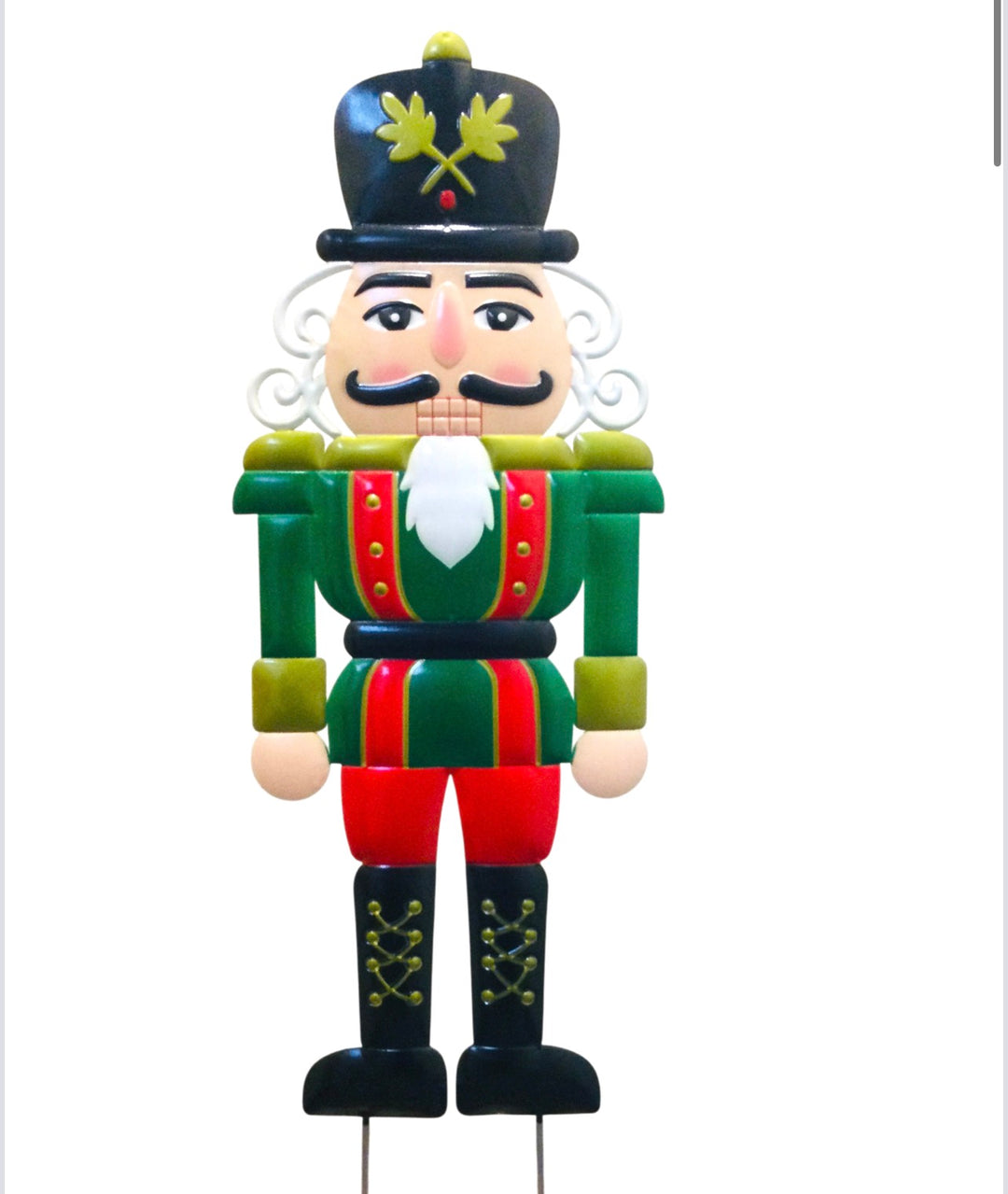 Green/Red Nutcracker on Two 37”x12”