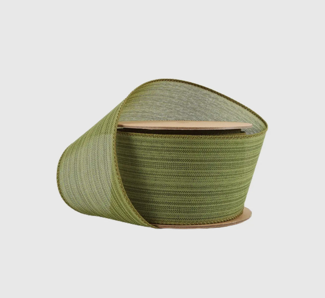 2.5” Wired Green Ribbon