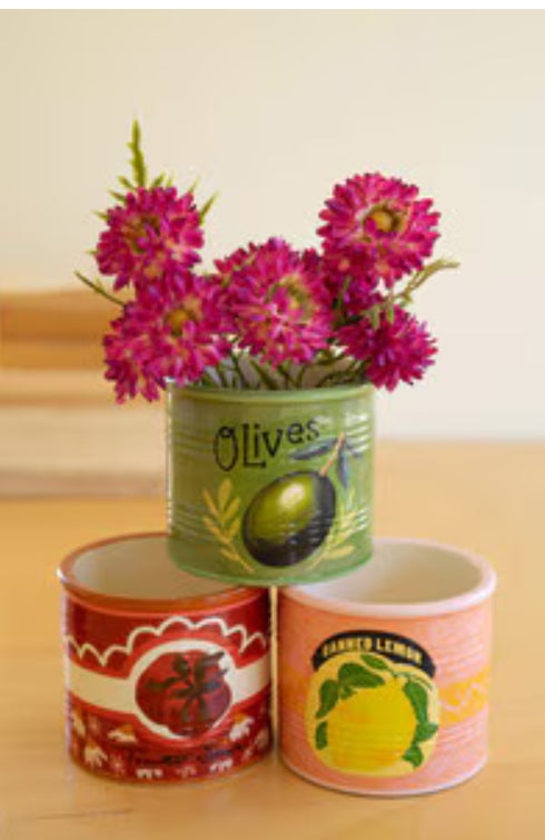 Ceramic Canned Goods Planter