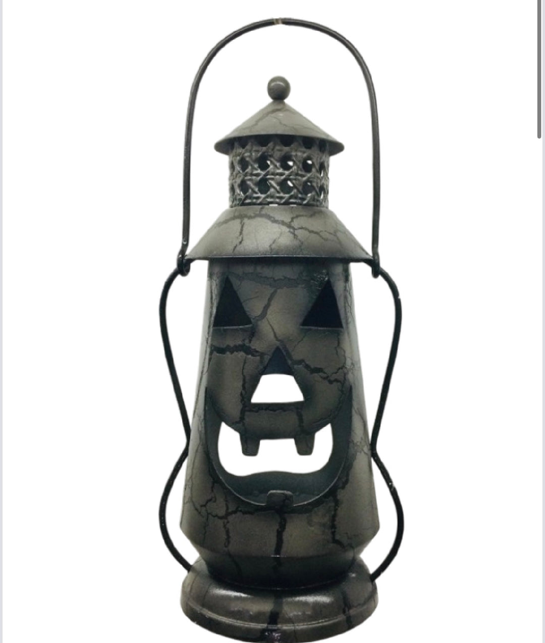 12”x5” Black Halloween Lantern