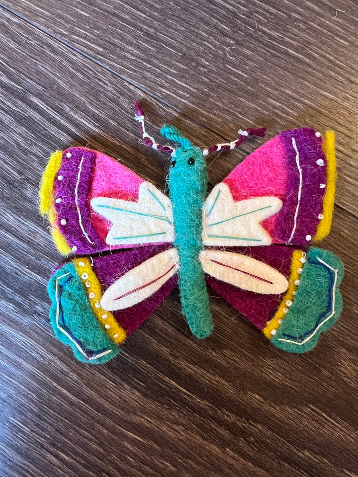 Wool Butterfly Ornament