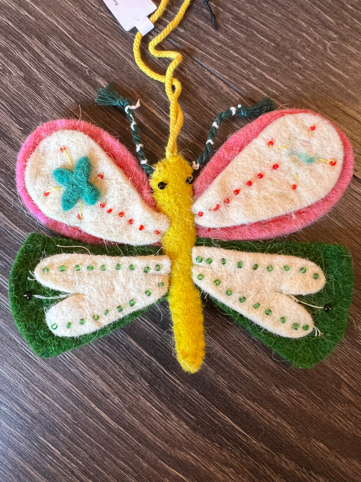 Wool Butterfly Ornament