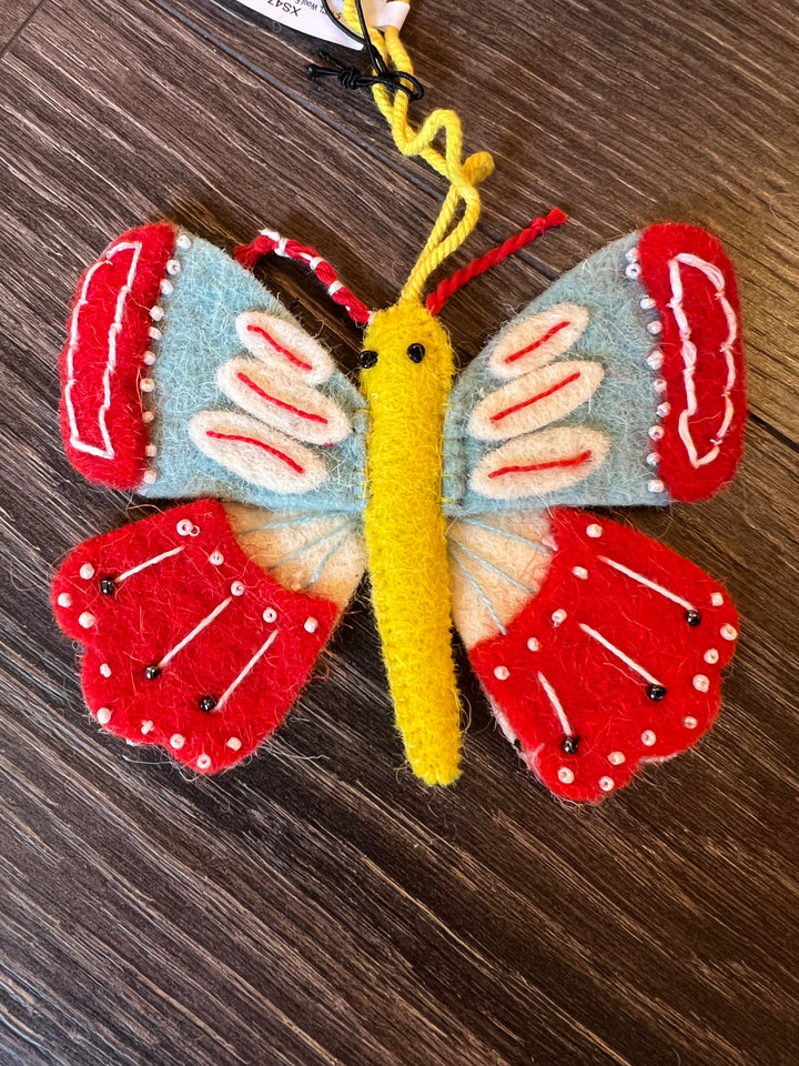 Wool Butterfly Ornament