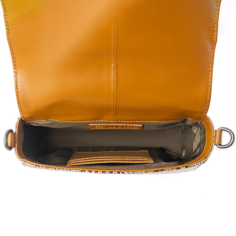 Elysian Charm Leather Shoulder Bag- Onyx Snake Print