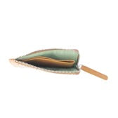 Ashen Blush Leather Wallet- Mauve Snake Print