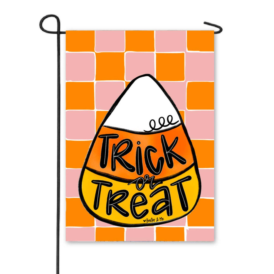 Trick or Treat Candy Corn Garden Flag