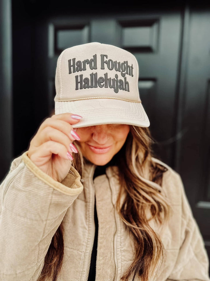 PRE ORDER- Hard Fought Hallelujah Trucker Hat