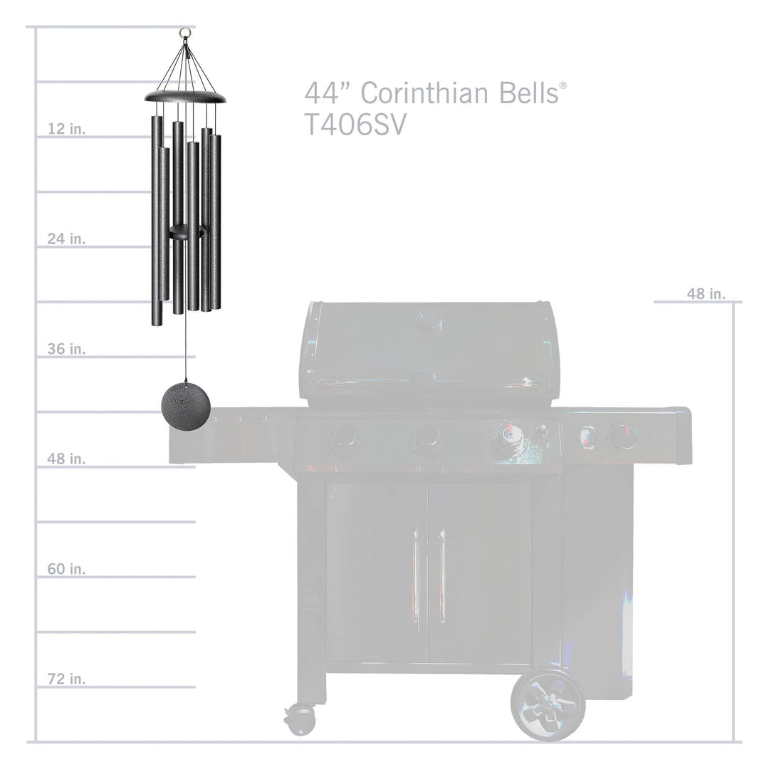 Corinthian Bells® 44-inch Windchime - Black