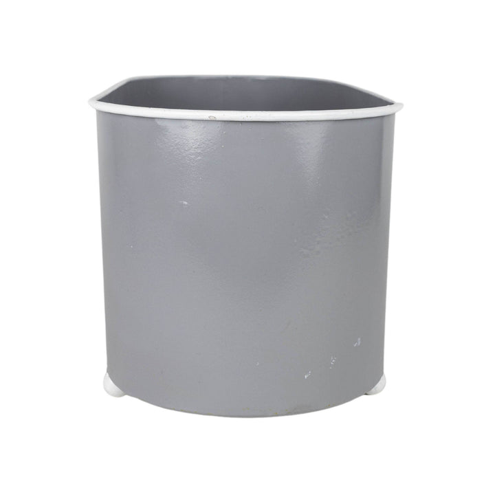 Eleanor Oblong Planter Pot Gray Metal